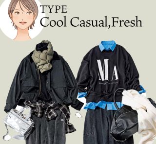 【顔タイプ診断別】“顔立ちスッキリ系”40代のための「地味見えしない」コーデのコツ