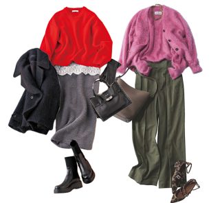 洒落見えする今年の「トレンドカラー」だけ！40代の【カラーニット】コーデ５選