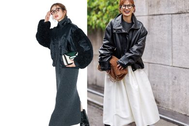 今からいちばん使えるアウター【黒ブルゾン】で、上品仕上げの大人コーデ〈４選〉