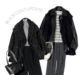 「黒コート」を持ってるなら必見！ まるで“新しいアウター”見えするコーデ術