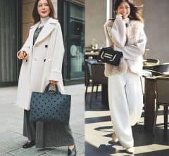 1月からの防寒オシャレは【白コートのコーデ】で上品に華やぎたい!〈5選〉