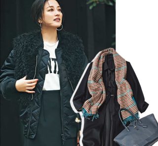 飽きるのはまだ早い！「黒アウター」が着映えるアレンジコーデ５選