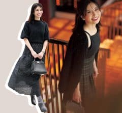 40代人気読者に学ぶ、“コンサバだけど甘さあり”な「上品黒コーデ」３選