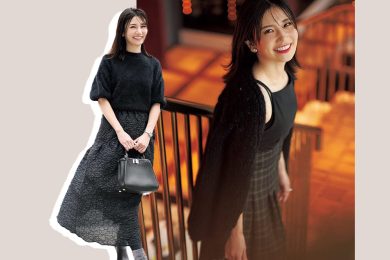 40代人気読者に学ぶ、“コンサバだけど甘さあり”な「上品黒コーデ」３選