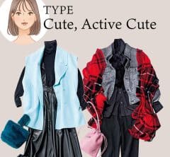 【顔タイプ診断別】40代の“甘系フェイス”が似合うコーデ・避けたいコーデ