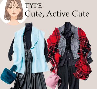 【顔タイプ診断別】40代の“甘系フェイス”が似合うコーデ・避けたいコーデ