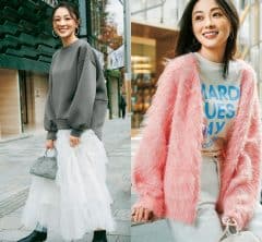 【1万円台】きれいめで安心！『スウェット&カーデ』冬コーデ〈3選〉