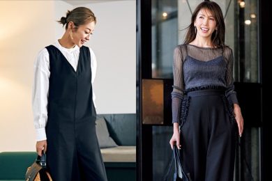 動きやすくてほんのり甘い！大人の理想の【黒パンツ・スカート・オールインワン】