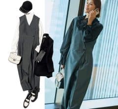 無地インナーだけでここまで洒落る! 【きれいめオールインワン】大人コーデ4選