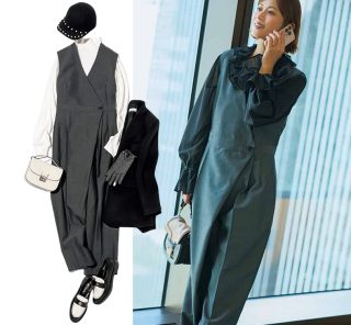 無地インナーだけでここまで洒落る！ 【きれいめオールインワン】大人コーデ4選