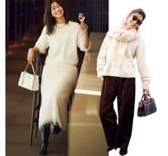 着映えも着回し力も最高。やっぱり頼れる【白ニット&カーデ】コーデ3選