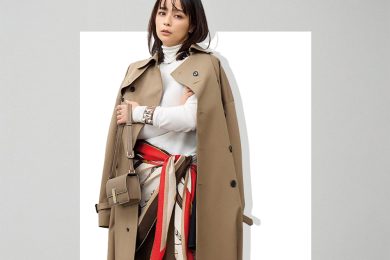 ベルト、ビスチェ、肩掛けに。40代の「エルメス大判スカーフ」活用術