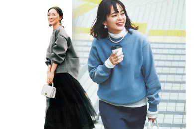 40代の「ラクチンとオシャレ」の両立は【スウェット×スカート】が大正解！
