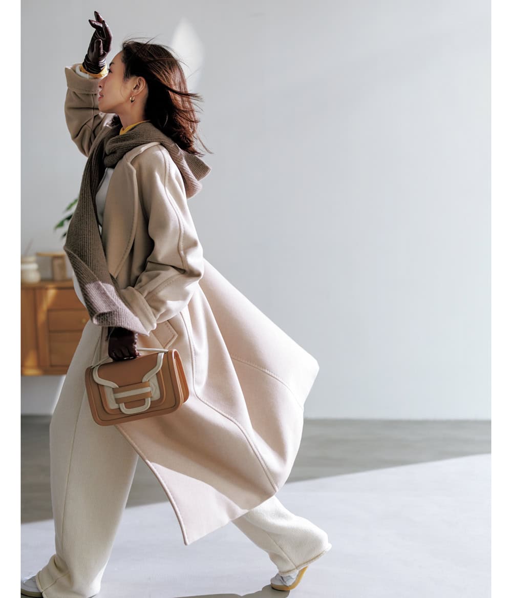 高垣麗子 マックスマーラ コート パンツ コーデ