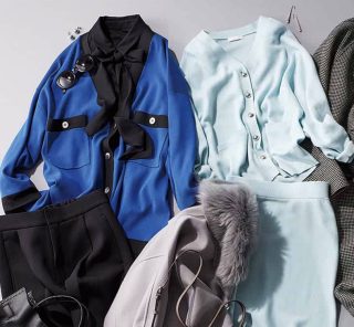 冬の終わりは「カラー」で春先どり。40代の2〜3月は【ブルーニット】が活躍！