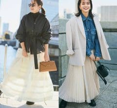 冬から春へのシフトは「白スカート」が簡単！40代にちょうどいい“今っぽ”上品コーデ〈５選〉