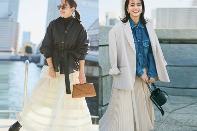 冬から春へのシフトは「白スカート」が簡単！40代にちょうどいい“今っぽ”上品コーデ〈５選〉