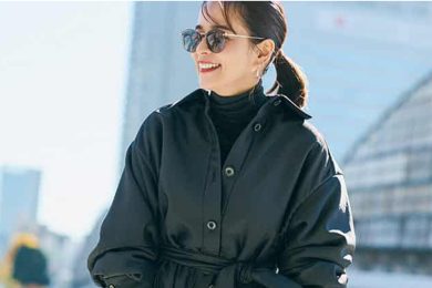 黒アウターも一気に春めく！「ティアードスカート」で簡単＆上品に脱・真冬