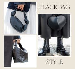 オシャレ40代の「ヘビロテ黒バッグ」SNAP５選。ワントーンが一気に洒落る！