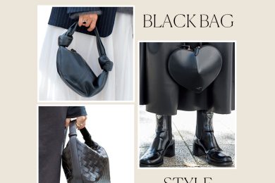 オシャレ40代の「ヘビロテ黒バッグ」SNAP５選。ワントーンが一気に洒落る！