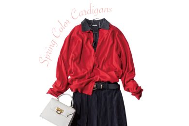 春もつかえて気分も上がる「カラーカーデ」40代にちょうどいい【旬色】３選