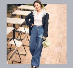 今年は「レース×デニム」が正解。 40代の“頑張ってないのに可愛い”コーデ