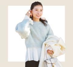 冬のニットが“春印象”に！オシャレ40代の「3月のニットコーデ」SNAP4選