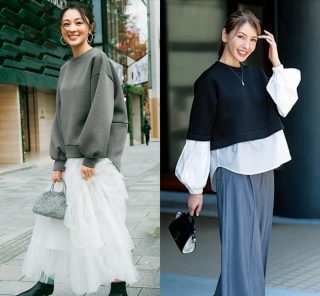 【40代】今っぽく着るには？春のお出かけにも使える『スウェットコーデ』3選