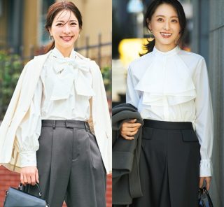 40代の卒入学式は【甘めブラウス】で好印象！失敗しないコーデ〈3選〉