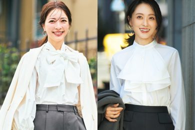 40代の卒入学式は【甘めブラウス】で好印象！失敗しないコーデ〈3選〉