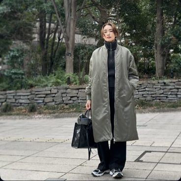 【40代モデル私服コーデ】寒すぎる早朝のあったかカジュアルアウター