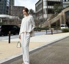 脱ネイビーな卒入学ファッション【リアル40代のモデル私服コーデ】