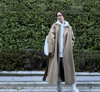【40代モデル私服コーデ】キレイめコートでラク＆上品のバランスを