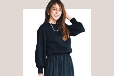 オシャレしたい日こそ、あえて「スウェット」！40代の“キレイめ盛り”正解コーデ〈3選〉