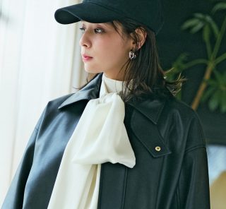 【大人のミニスカコーデ】レザーブルゾンでゆるっとカッコよくが今の気分