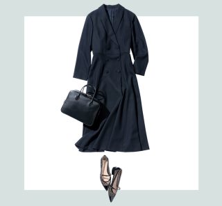 「ジャケ見えワンピース」の卒入学式コーデ２選。「何着てく？」問題を１枚で解決！