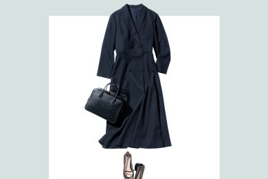 「ジャケ見えワンピース」の卒入学式コーデ２選。「何着てく？」問題を１枚で解決！