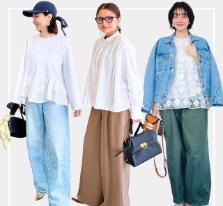 40代の【春ブラウスコーデ】10選！上品オシャレな大人の着こなし術