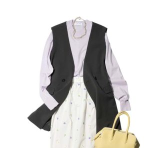 3月は「春色ニット」投入で垢抜ける！40代が“甘見えしない”カラーと合わせ方〈3選〉