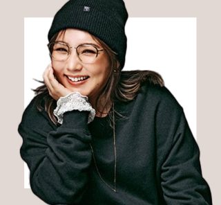 野呂佳代さん、春は【ほの甘カジュアル】。黒ベースだから体型スッキリ＆甘さがちょうどいい！