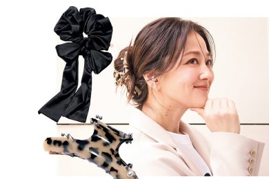 40代ママの“いつものコーデ”がサッと垢抜ける！今どき【顔まわり小物】４選