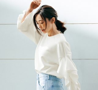 40代の「ワイドパンツコーデ」を更新！一気に今っぽくなる「春トップス」３選