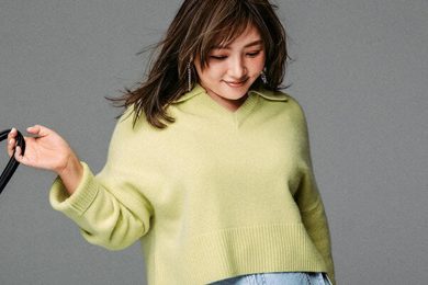 野呂佳代さん、春は「デニムロンスカ」で“女っぽカジュアル”に更新。体型カバーも叶う！