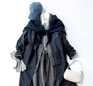 寒い3月でも春っぽくて洒落る！“下に着込める”【今どきトレンチ】コーデ2選
