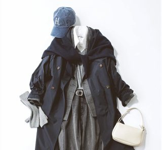 今年は「トレンチコート」がカジュアル化！40代が毎日着やすい〈色、丈〉最旬３選