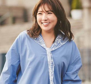 野呂佳代さんの「春デニム」に学ぶ！［20℃超え］の日の“体型キレイ見え”コーデ〈3選〉