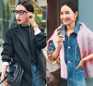 40代に大人気！YouTuber・柳橋唯さんの「カジュアルだけど“女っぽい」デニムコーデ〈3選〉