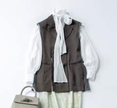 18度を超えたら「ジレ」主役がちょうどいい！どんなコーデにも合う〈色＆デザイン〉2選