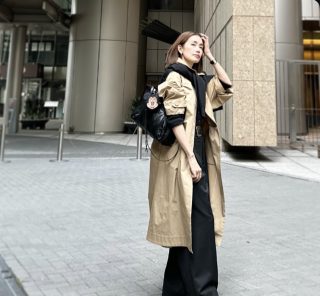 バッグチャームの配色をヒントにしたコーディネートが完成！【モデル私服コーデ】