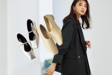 40代の“楽ちん通勤コーデ”を更新！ぺたんこシューズは「スクエアトゥ」で一気に最旬
